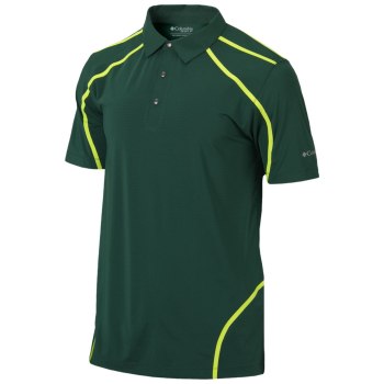 Columbia Polo Heren, Cut Away Groen, 56FZIUNGX